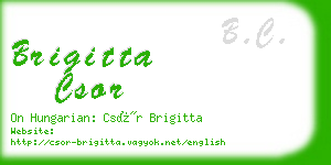 brigitta csor business card